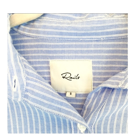Rails Lizzi Button Up Blue & White Mini Stripe S - Picture 6 of 10